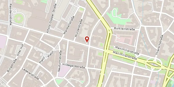Karte der Umgebung von Maximilianstr. 27, 80539 München