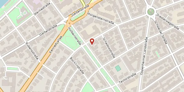 Karte der Umgebung von Holbeinstr. 25, 60596 Frankfurt