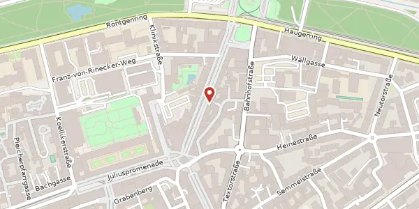 Karte der Umgebung von Kaiserstr. 14, 97070 Würzburg