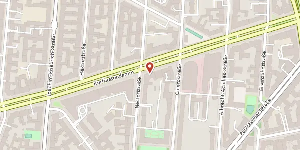 Karte der Umgebung von Kurfürstendamm 150, 10709 Berlin