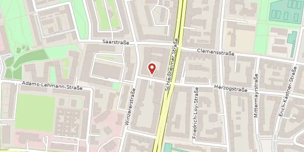 Karte der Umgebung von Herzogstr. 146, 80797 München