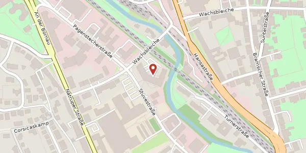 Karte der Umgebung von Stüvestr. 42, 49076 Osnabrück