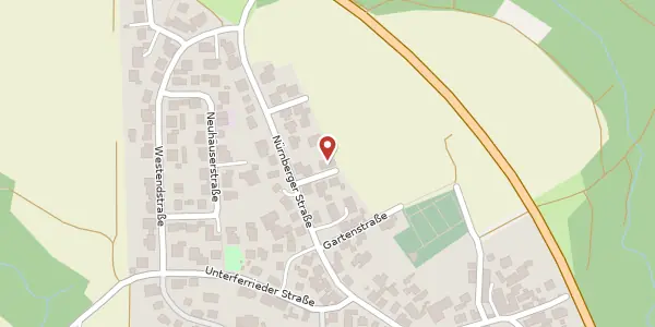 Karte der Umgebung von Gartenstraße 11, 90559 Burgthann (Oberferrieden)