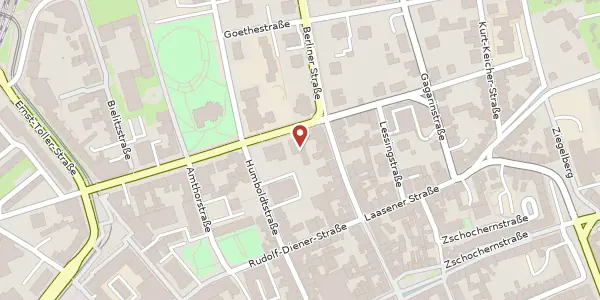 Karte der Umgebung von Clara-Zetkin-Straße 16, 07545 Gera