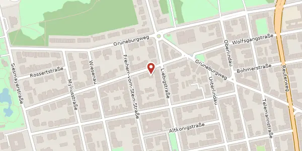 Karte der Umgebung von Feldbergstr. 13, 60323 Frankfurt