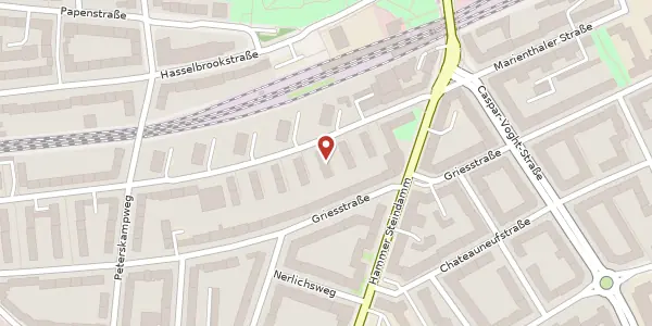 Karte der Umgebung von Marienthaler Str. 132 b, 20535 Hamburg