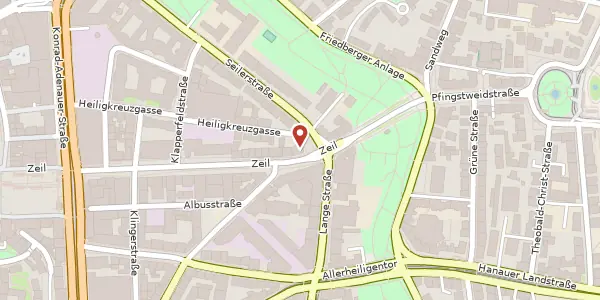 Karte der Umgebung von Zeil 10, 60313 Frankfurt