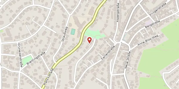 Karte der Umgebung von Spemannstraße 35, 70186 Stuttgart