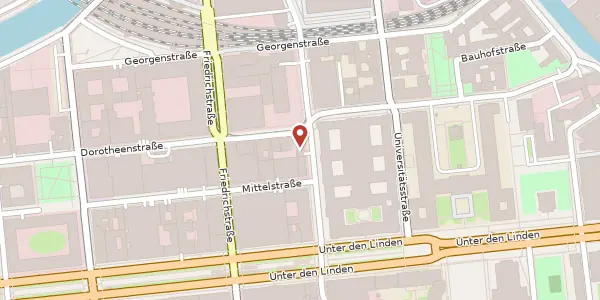 Karte der Umgebung von Charlottenstraße 42, 10117 Berlin