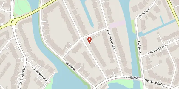 Karte der Umgebung von Agnesstraße 28, 22301 Hamburg
