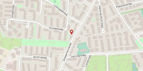 Karte der Umgebung von Stresemannallee 52 d, 20095 Hamburg