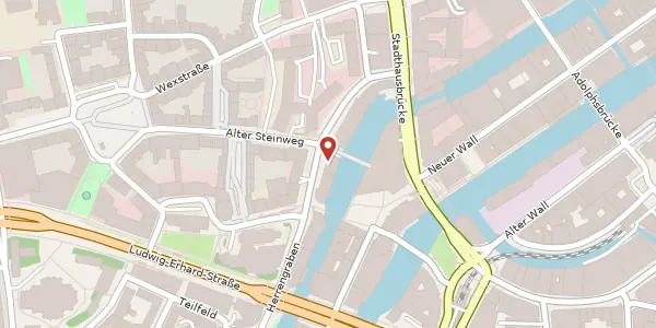 Karte der Umgebung von Düsternstraße 10, 20355 Hamburg
