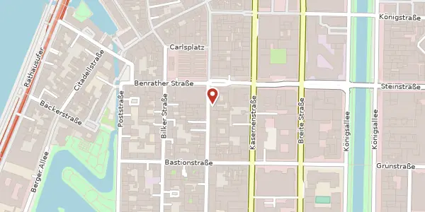 Karte der Umgebung von Hohe Str. 6, 40213 Düsseldorf