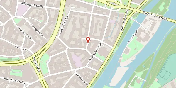 Karte der Umgebung von Adelgundenstr. 4, 80538 München