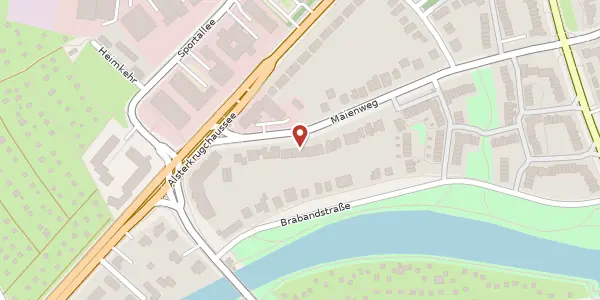 Karte der Umgebung von Maienweg 18, 22297 Hamburg
