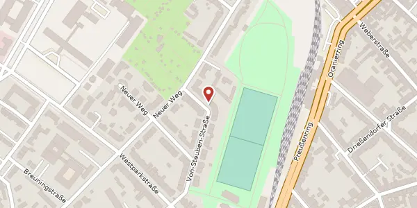Karte der Umgebung von Von-Steuben-Str. 33, 47803 Krefeld