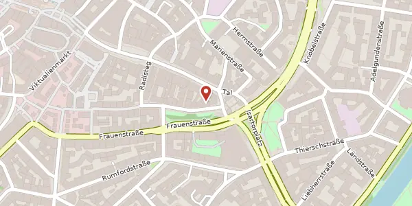 Karte der Umgebung von Westenriederstr. 51, 80331 München