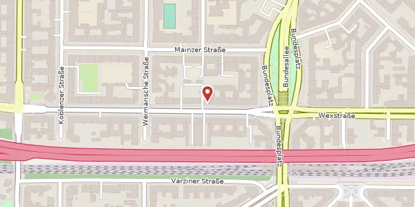 Karte der Umgebung von Detmolder Straße 5, 10715 Berlin