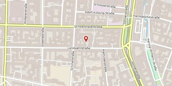 Karte der Umgebung von Landwehrstr. 24, 80336 München