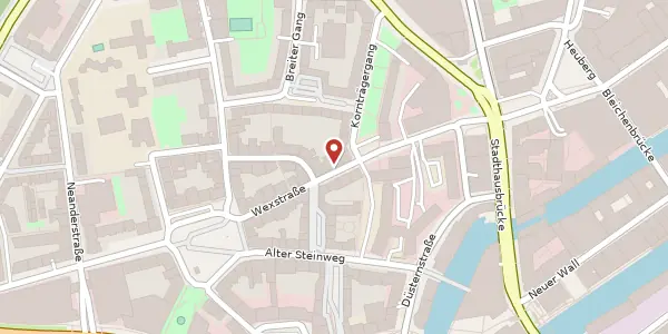 Karte der Umgebung von Wexstraße 28, 20355 Hamburg