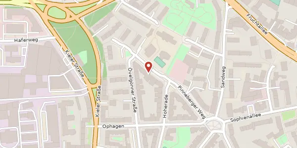 Karte der Umgebung von Pinneberger Weg 19, 20257 Hamburg
