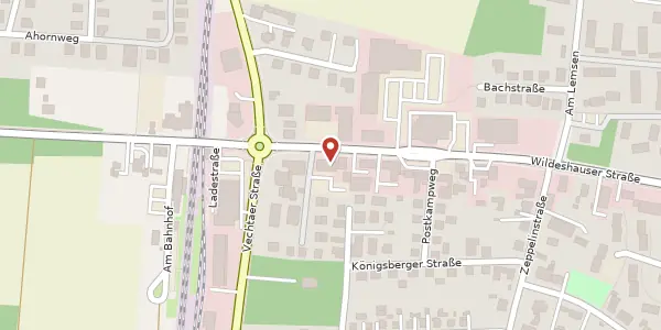 Karte der Umgebung von Wildeshauser Str. 3, 26197 Großenkneten