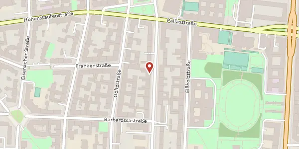 Karte der Umgebung von Gleditschstraße 40, 10713 Berlin
