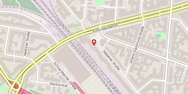 Karte der Umgebung von Kurfürstendamm 129e, 10711 Berlin