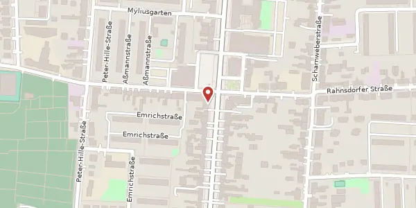 Karte der Umgebung von Bölschestraße 114, 12587 Berlin