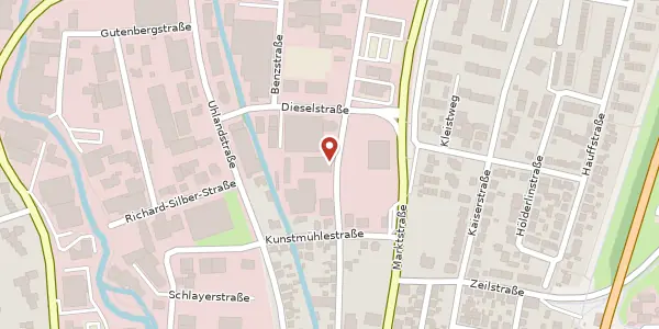Karte der Umgebung von Max-Eyth-Straße 7, 72793 Pfullingen