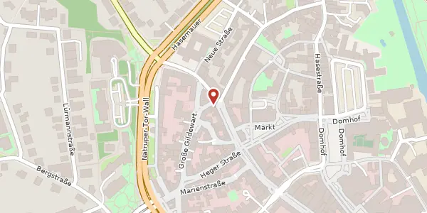 Karte der Umgebung von Bierstr. 14, 49074 Osnabrück