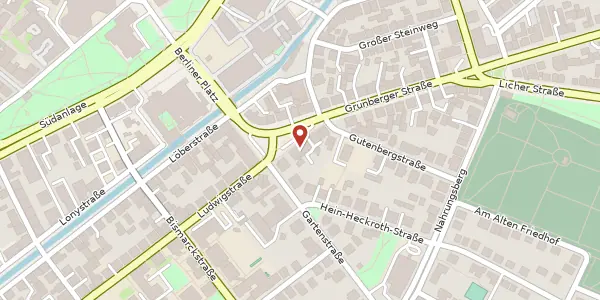 Karte der Umgebung von Ludwigsplatz 9, 35390 Gießen