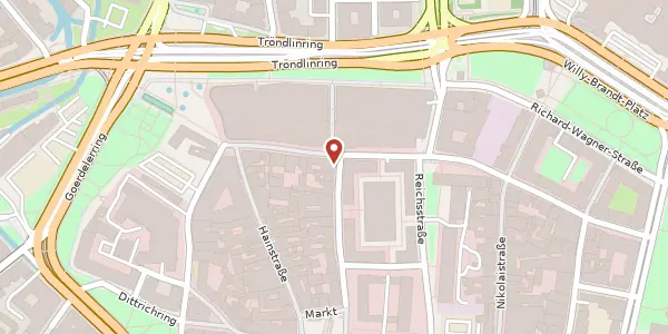 Karte der Umgebung von Katharinenstraße 23, 04109 Leipzig