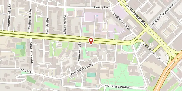 Karte der Umgebung von Wilhelmshöher Allee 9 a, 34117 Kassel