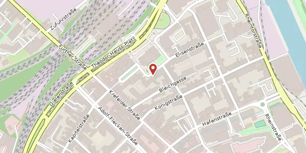 Karte der Umgebung von Marienkirchplatz 30, 41460 Neuss