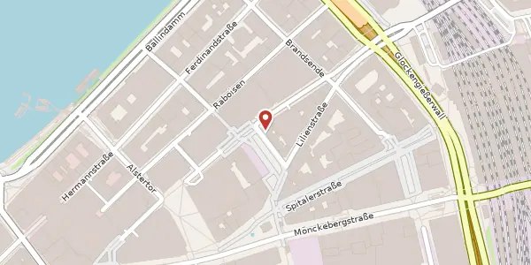 Karte der Umgebung von Gertrudenkirchhof 10, 20095 Hamburg