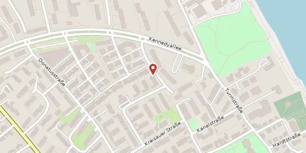 Karte der Umgebung von Kennedyallee 132, 53175 Bonn