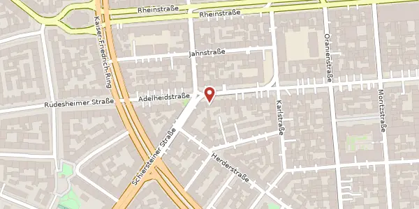 Karte der Umgebung von Adelheidstr. 82, 65185 Wiesbaden