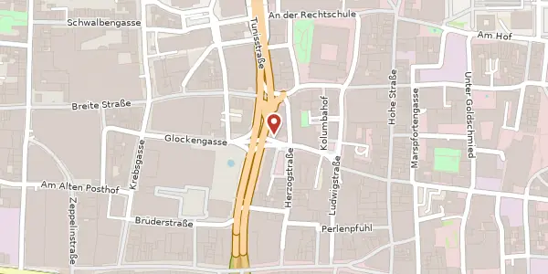 Karte der Umgebung von Glockengasse 2a, 50667 Köln