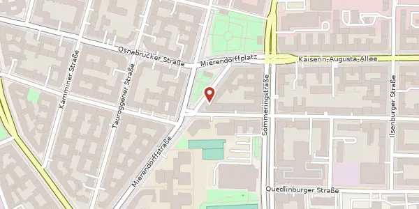 Karte der Umgebung von Mierendorffplatz 2, 10589 Berlin