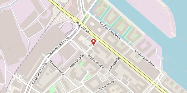 Karte der Umgebung von Moselstr. 34, 55118 Mainz
