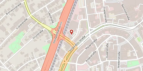 Karte der Umgebung von Am Zwinger 2-4, 33602 Bielefeld