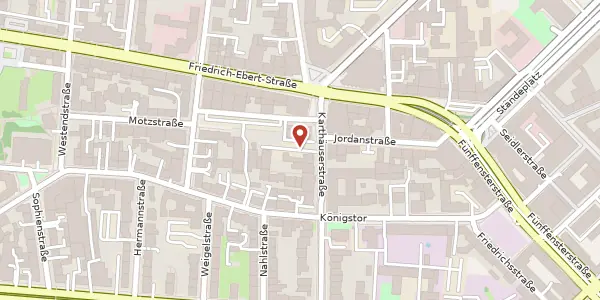 Karte der Umgebung von Friedrich-Ebert-Straße 3, 34117 Kassel