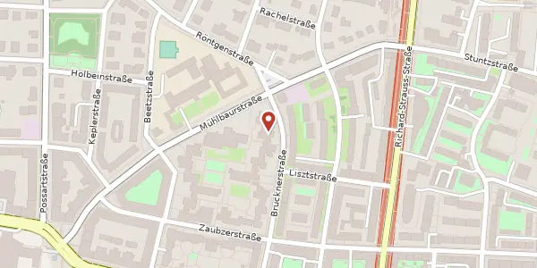 Karte der Umgebung von Brucknerstr. 25, 81677 München