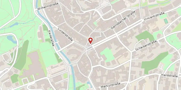Karte der Umgebung von Sophienstraße 3, 76530 Baden-Baden