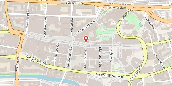 Karte der Umgebung von Westliche Karl-Friedrich-Straße 26, 75172 Pforzheim