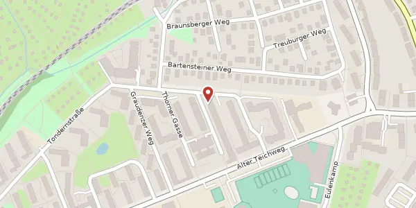 Karte der Umgebung von Kulmer Gasse 1, 22049 Hamburg
