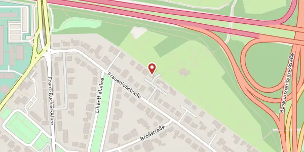 Karte der Umgebung von Frauenlobstraße 60 D, 60487 Frankfurt