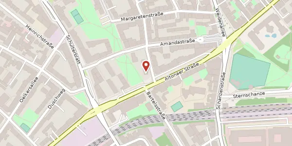 Karte der Umgebung von Vereinsstr. 54a3, 20357 Hamburg