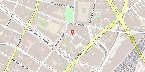 Karte der Umgebung von Bendemannstr. 19, 40210 Düsseldorf